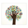 Banjado Herdabdeckplatte Glas 1 Teilig 60x52CM Schneidebrett Herdabdeckung Mit Motiv We Are The World< Herde|Kochfelder