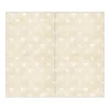 Banjado Herdabdeckplatte Glas 2 Teilig Je 30x52CM Schneidebrett Herdabdeckung Mit Motiv Beige Herzen