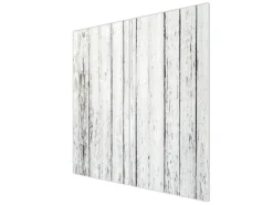 Banjado Herdabdeckplatte Glas 2 Teilig Je 30x52CM Schneidebrett Herdabdeckung Mit Motiv Weißer Bretterzaun< Schneidebretter|Herde