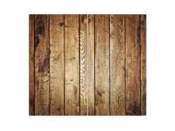 Banjado Herdabdeckplatte Glas 2 Teilig Je 30x52CM Schneidebrett Herdabdeckung Mit Motiv Geöltes Holz< Herdabdeckungen|Herde