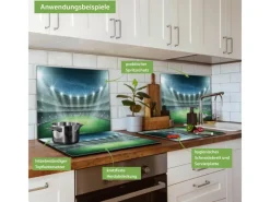 Banjado Herdabdeckplatte Glas 1 Teilig 60x52CM Schneidebrett Herdabdeckung Mit Motiv Arena< Schneidebretter|Herde