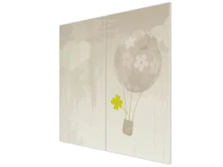 Banjado Kochfelder|Küchenrückwände<Herdabdeckplatte Glas 2 Teilig Je 30x52CM Schneidebrett Herdabdeckung Mit Motiv Flüchtiges Glück