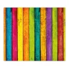 Outlet Banjado Herdabdeckplatte Glas 1 Teilig 60x52CM Schneidebrett Herdabdeckung Mit Motiv Bunte Holzlatten