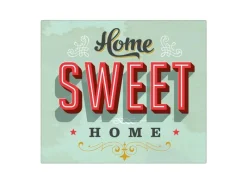 Banjado Herdabdeckplatte Glas 1 Teilig 60x52CM Schneidebrett Herdabdeckung Mit Motiv Home Sweet Home< Schneidebretter|Herdabdeckungen