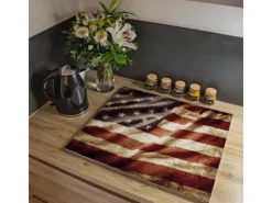 Outlet Banjado Herdabdeckplatte Glas 1 Teilig 60x52CM Schneidebrett Herdabdeckung Mit Motiv United States