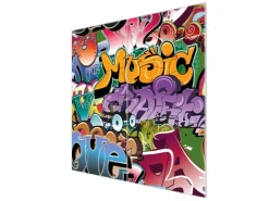 Banjado Herde|Kochfelder<Herdabdeckplatte Glas 2 Teilig Je 30x52CM Schneidebrett Herdabdeckung Mit Motiv Graffiti