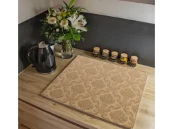 Banjado Herdabdeckungen|Herde<Herdabdeckplatte Glas 1 Teilig 60x52CM Schneidebrett Herdabdeckung Mit Motiv Tapete Beige