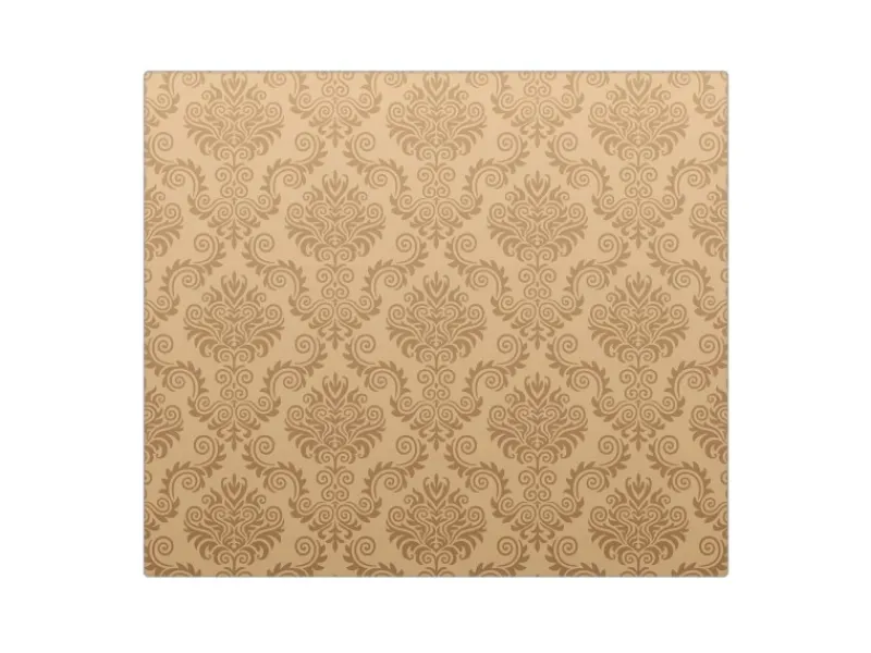 Banjado Herdabdeckungen|Herde<Herdabdeckplatte Glas 1 Teilig 60x52CM Schneidebrett Herdabdeckung Mit Motiv Tapete Beige