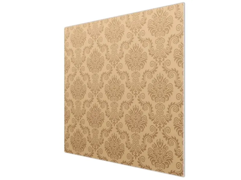 Banjado Herdabdeckungen|Herde<Herdabdeckplatte Glas 1 Teilig 60x52CM Schneidebrett Herdabdeckung Mit Motiv Tapete Beige