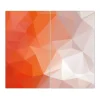 Online Banjado Herdabdeckplatte Glas 2 Teilig Je 30x52CM Schneidebrett Herdabdeckung Mit Motiv Orange Polygon
