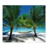 Sale Banjado Herdabdeckplatte Glas 1 Teilig 60x52CM Schneidebrett Herdabdeckung Mit Motiv Strand