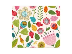 Outlet Banjado Herdabdeckplatte Glas 1 Teilig 60x52CM Schneidebrett Herdabdeckung Mit Motiv Blumen Naiv