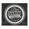 Banjado Herdabdeckungen|Herde<Herdabdeckplatte Glas 1 Teilig 60x52CM Schneidebrett Herdabdeckung Mit Motiv Bon Appetit