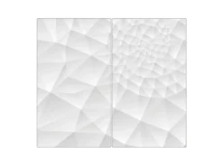 Hot Banjado Herdabdeckplatte Glas 2 Teilig Je 30x52CM Schneidebrett Herdabdeckung Mit Motiv Nautilus