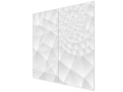 Hot Banjado Herdabdeckplatte Glas 2 Teilig Je 30x52CM Schneidebrett Herdabdeckung Mit Motiv Nautilus