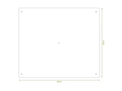 Banjado Herdabdeckplatte Glas 1 Teilig 60x52CM Schneidebrett Herdabdeckung Mit Motiv Drei Hasen< Herde|Herdabdeckungen