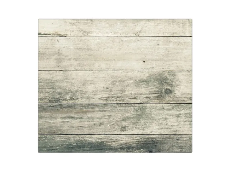 Banjado Herdabdeckplatte Glas 1 Teilig 60x52CM Schneidebrett Herdabdeckung Mit Motiv Graue Planken< Schneidebretter|Herdabdeckungen