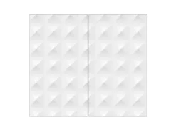 Banjado Herde|Kochfelder<Herdabdeckplatte Glas 2 Teilig Je 30x52CM Schneidebrett Herdabdeckung Mit Motiv In Out
