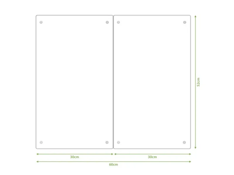 Sale Banjado Herdabdeckplatte Glas 2 Teilig Je 30x52CM Schneidebrett Herdabdeckung Mit Motiv Altrosa Blume