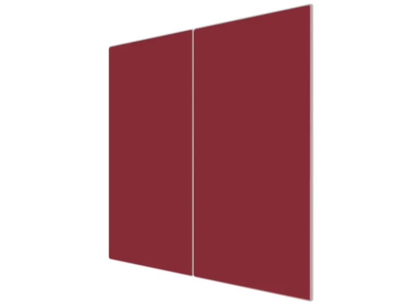 Best Banjado Herdabdeckplatte Glas 2 Teilig Je 30x52CM Schneidebrett Herdabdeckung Mit Motiv Burgund