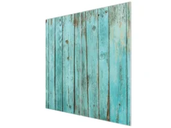 Banjado Herde|Kochfelder<Herdabdeckplatte Glas 2 Teilig Je 30x52CM Schneidebrett Herdabdeckung Mit Motiv Blaues Holz