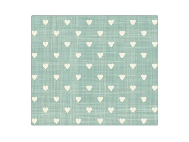 Banjado Herdabdeckplatte Glas 1 Teilig 60x52CM Schneidebrett Herdabdeckung Mit Motiv Muster Herzen< Schneidebretter|Herdabdeckungen
