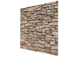 Banjado Kochfelder|Herdabdeckungen<Herdabdeckplatte Glas 1 Teilig 60x52CM Schneidebrett Herdabdeckung Mit Motiv Stadtmauer