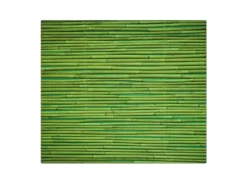 Sale Banjado Herdabdeckplatte Glas 1 Teilig 60x52CM Schneidebrett Herdabdeckung Mit Motiv Bambus Grün