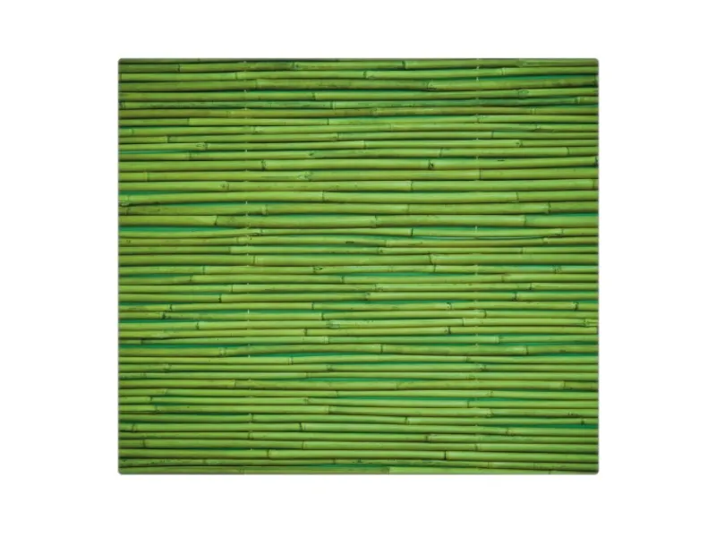 Sale Banjado Herdabdeckplatte Glas 1 Teilig 60x52CM Schneidebrett Herdabdeckung Mit Motiv Bambus Grün