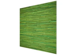Sale Banjado Herdabdeckplatte Glas 1 Teilig 60x52CM Schneidebrett Herdabdeckung Mit Motiv Bambus Grün