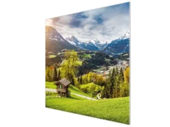 Banjado Schneidebretter|Herdabdeckungen<Herdabdeckplatte Glas 1 Teilig 60x52CM Schneidebrett Herdabdeckung Mit Motiv Berchtesgadener Land