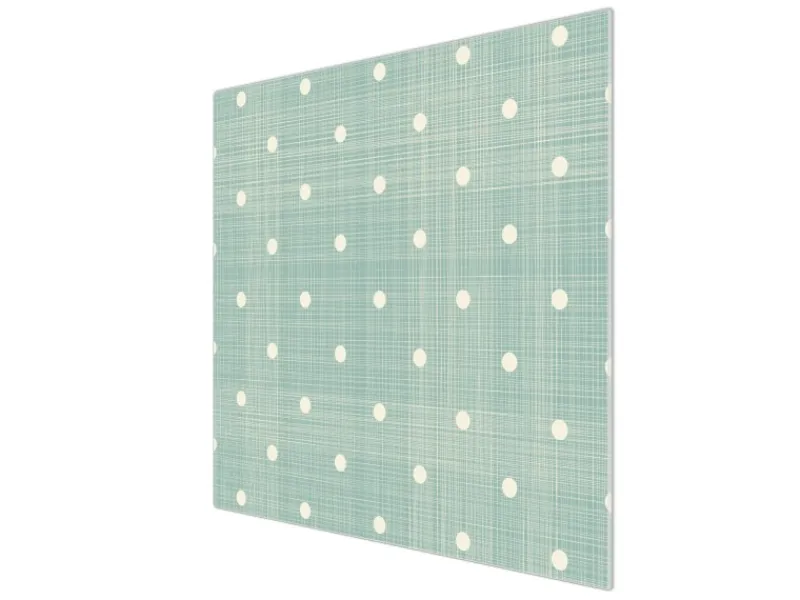 Banjado Schneidebretter|Herde<Herdabdeckplatte Glas 1 Teilig 60x52CM Schneidebrett Herdabdeckung Mit Motiv Punkte Lindgrün