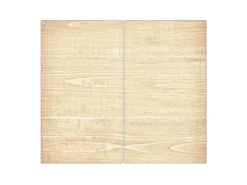 Banjado Schneidebretter|Herdabdeckungen<Herdabdeckplatte Glas 2 Teilig Je 30x52CM Schneidebrett Herdabdeckung Mit Motiv Bretter