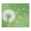 Banjado Herdabdeckplatte Glas 2 Teilig Je 30x52CM Schneidebrett Herdabdeckung Mit Motiv Pusteblume 3< Herde|Kochfelder