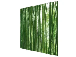Banjado Herdabdeckungen|Kochfelder<Herdabdeckplatte Glas 1 Teilig 60x52CM Schneidebrett Herdabdeckung Mit Motiv Bambus