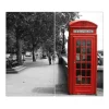 Banjado Herdabdeckplatte Glas 2 Teilig Je 30x52CM Schneidebrett Herdabdeckung Mit Motiv London Red Telephone< Kochfelder|Herdabdeckungen