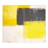 Clearance Banjado Herdabdeckplatte Glas 2 Teilig Je 30x52CM Schneidebrett Herdabdeckung Mit Motiv Abstrakt Gelb
