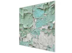 Banjado Schneidebretter|Herdabdeckungen<Herdabdeckplatte Glas 2 Teilig Je 30x52CM Schneidebrett Herdabdeckung Mit Motiv Patina Mint
