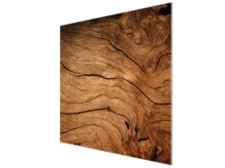 Banjado Herdabdeckplatte Glas 1 Teilig 60x52CM Schneidebrett Herdabdeckung Mit Motiv Trockenes Holz< Herdabdeckungen|Herde