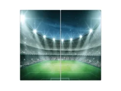 Banjado Schneidebretter|Herde<Herdabdeckplatte Glas 2 Teilig Je 30x52CM Schneidebrett Herdabdeckung Mit Motiv Arena