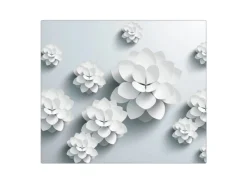 Banjado Herdabdeckungen|Schneidebretter<Herdabdeckplatte Glas 1 Teilig 60x52CM Schneidebrett Herdabdeckung Mit Motiv Papier Lotus