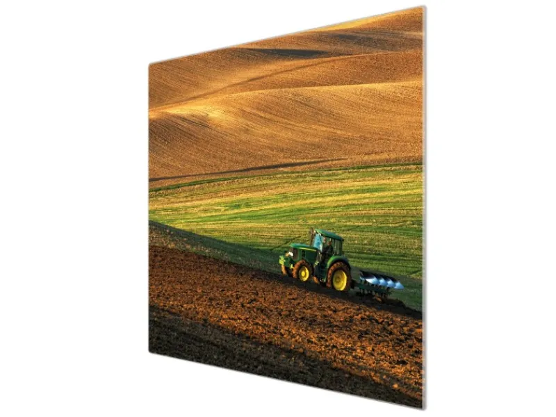 Banjado Herdabdeckplatte Glas 1 Teilig 60x52CM Schneidebrett Herdabdeckung Mit Motiv Pflügen< Herdabdeckungen|Kochfelder