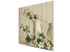 Banjado Herdabdeckungen|Schneidebretter<Herdabdeckplatte Glas 1 Teilig 60x52CM Schneidebrett Herdabdeckung Mit Motiv Stillleben Kirschblüten