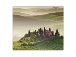 Banjado Schneidebretter|Herdabdeckungen<Herdabdeckplatte Glas 1 Teilig 60x52CM Schneidebrett Herdabdeckung Mit Motiv Toscana