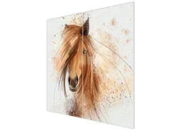 Banjado Herde|Kochfelder<Herdabdeckplatte Glas 2 Teilig Je 30x52CM Schneidebrett Herdabdeckung Mit Motiv Magic Horse