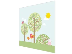 Best Banjado Herdabdeckplatte Glas 1 Teilig 60x52CM Schneidebrett Herdabdeckung Mit Motiv Drei Bäume
