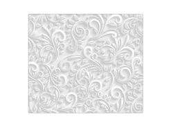 Online Banjado Herdabdeckplatte Glas 1 Teilig 60x52CM Schneidebrett Herdabdeckung Mit Motiv White Swirl