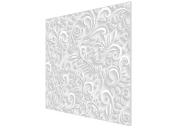 Online Banjado Herdabdeckplatte Glas 1 Teilig 60x52CM Schneidebrett Herdabdeckung Mit Motiv White Swirl
