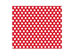 Discount Banjado Herdabdeckplatte Glas 1 Teilig 60x52CM Schneidebrett Herdabdeckung Mit Motiv Punkte Rot