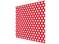 Discount Banjado Herdabdeckplatte Glas 1 Teilig 60x52CM Schneidebrett Herdabdeckung Mit Motiv Punkte Rot